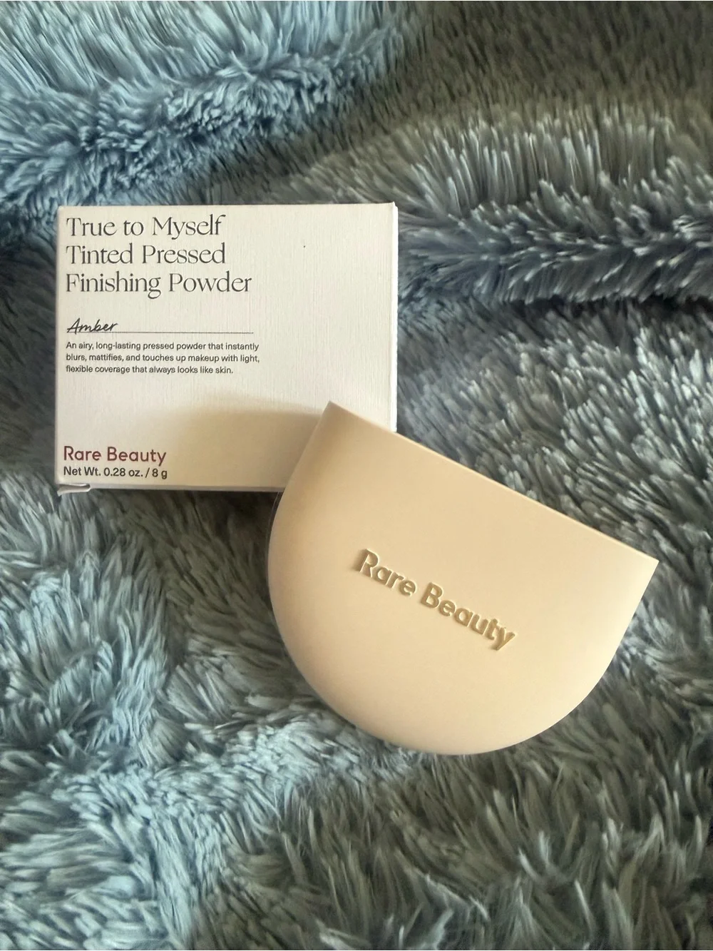 Rare Beauty Tinted Pressed Finishing Powder - Amber (Warm Brown)